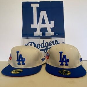 LA Dodgers New Era Fitted Hats Sizes 7 1/2 & 7 3/4